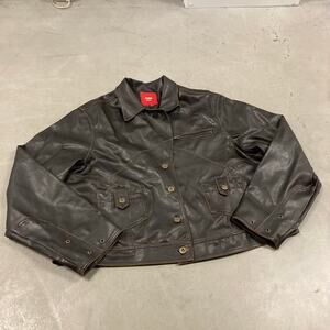 Deconstructed miss lili leather leather motorcycle jacket